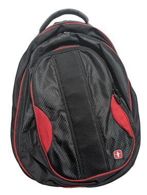 SwissGear Laptop Backpack Black Gray Red Airflow Padded Travel Business Bag